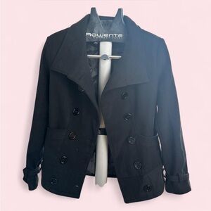 MIA Women's Black Pea Coat